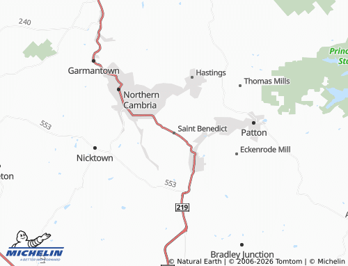 Mappa MICHELIN Saint Benedict - ViaMichelin