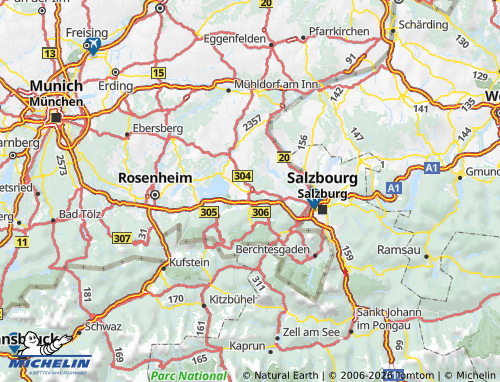 MICHELIN Traunstein map - ViaMichelin