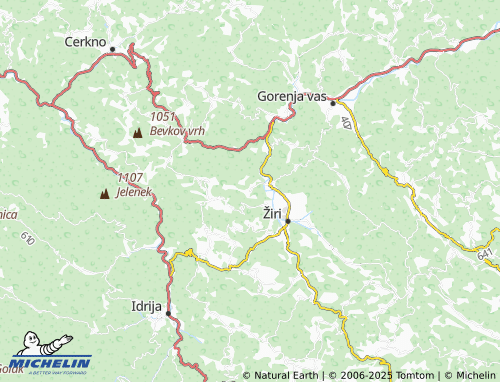 MICHELIN Jarčja Dolina map - ViaMichelin