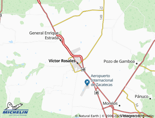 MICHELIN Villa Calera map - ViaMichelin