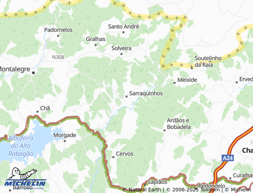 MICHELIN Sarraquinhos map - ViaMichelin