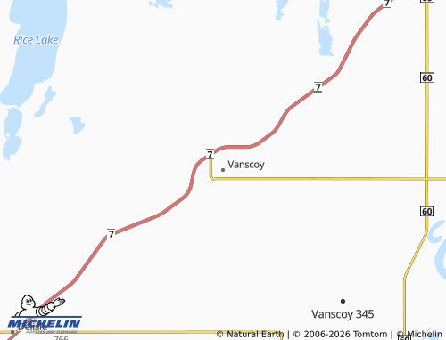 MICHELIN-Landkarte Vanscoy - ViaMichelin