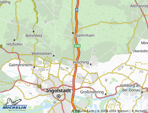 MICHELIN Hepberg map - ViaMichelin