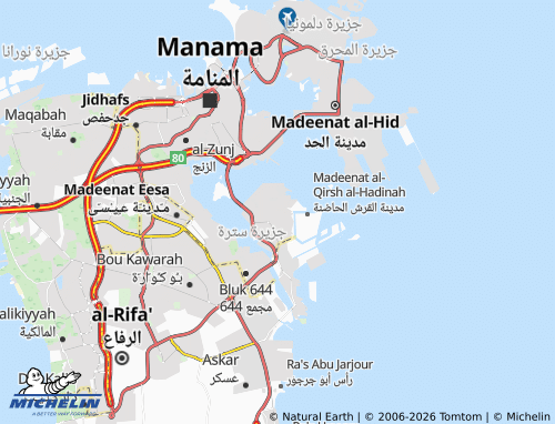 MICHELIN Mahazzah map - ViaMichelin