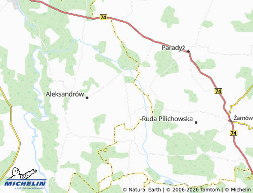 MICHELIN Ciechomin map - ViaMichelin