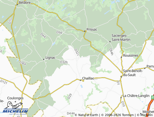 MICHELIN Dunet map - ViaMichelin