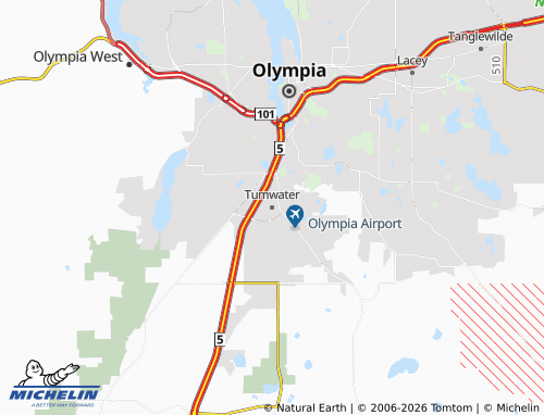 Mappa MICHELIN Tumwater - ViaMichelin