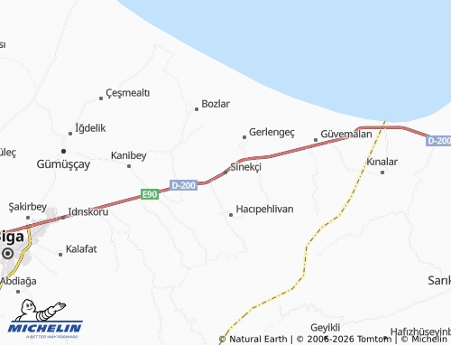 Mappa MICHELIN Sinekçi - ViaMichelin