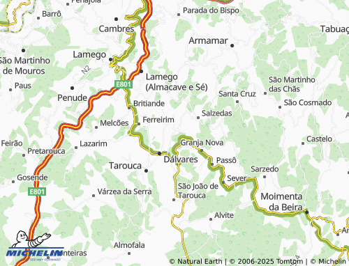 Mapa MICHELIN Ucanha - ViaMichelin