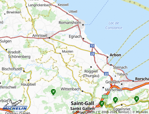 MICHELIN Unterhegi map - ViaMichelin