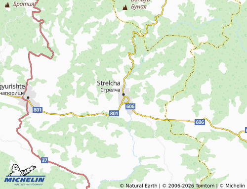MICHELIN-Landkarte Strelcha - ViaMichelin