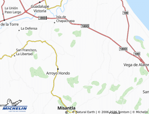 Mapa MICHELIN Adalberto Tejeda - ViaMichelin