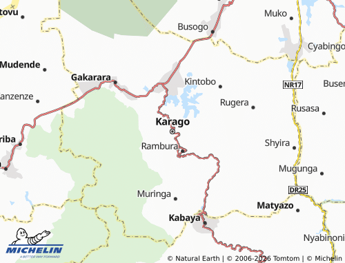 Mapa MICHELIN Karago - ViaMichelin
