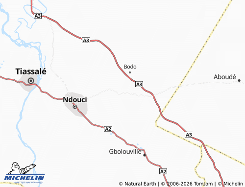 MICHELIN-Landkarte Boussoukro - ViaMichelin