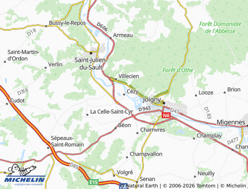 Mapa MICHELIN Cézy - ViaMichelin