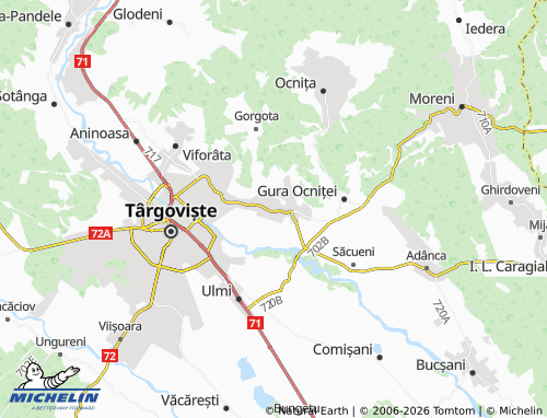 MICHELIN Răzvad map - ViaMichelin