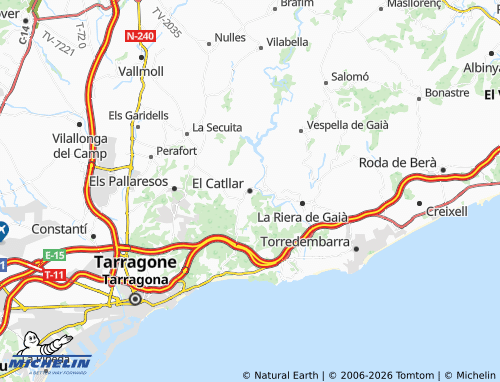 MICHELIN El Catllar map - ViaMichelin
