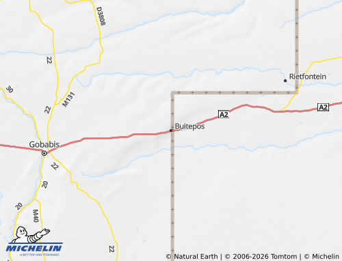 Mapa MICHELIN Kalahari - ViaMichelin
