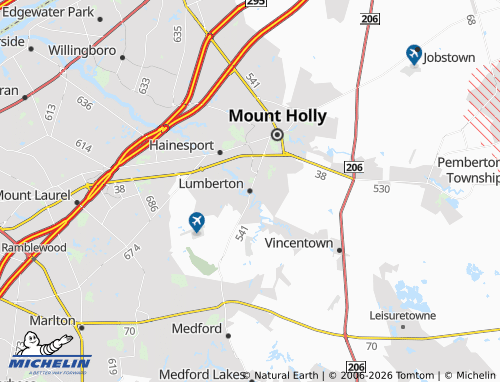 Mapa MICHELIN Lumberton - ViaMichelin