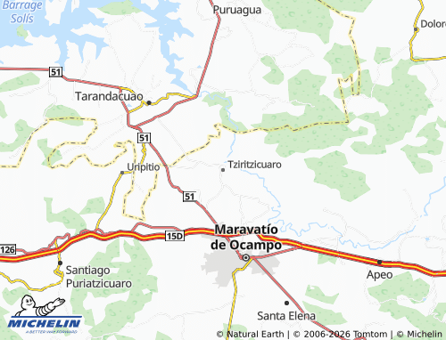 Mappa MICHELIN Tziritzicuaro - ViaMichelin