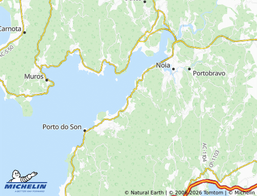 MICHELIN-Landkarte Portosín - ViaMichelin