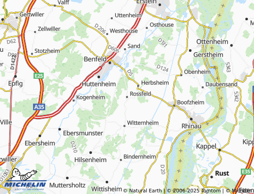 MICHELIN Rossfeld map - ViaMichelin