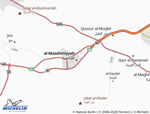 MICHELIN-Landkarte Taweeq - ViaMichelin