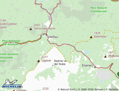 MICHELIN Unterjassingau map - ViaMichelin