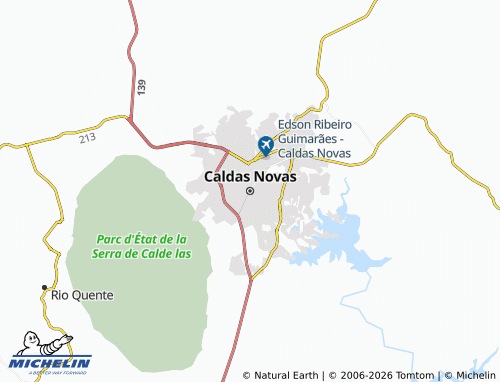 Mapa MICHELIN Caldas Novas - ViaMichelin