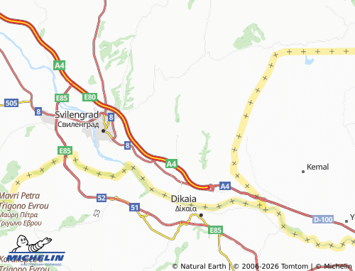 MICHELIN-Landkarte Chernodab - ViaMichelin