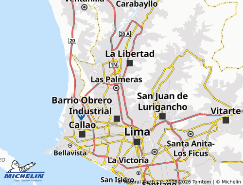 MICHELIN Independencia map - ViaMichelin