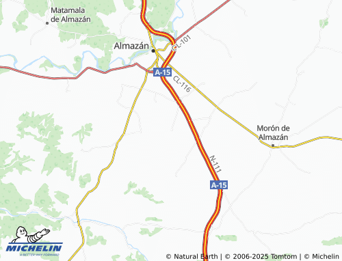 MICHELIN Frechilla de Almazán map - ViaMichelin