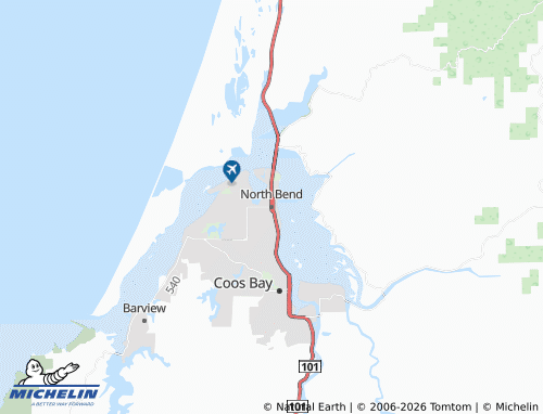 Mapa MICHELIN North Bend - ViaMichelin