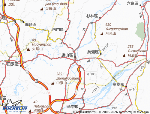 MICHELIN Qishan District map - ViaMichelin