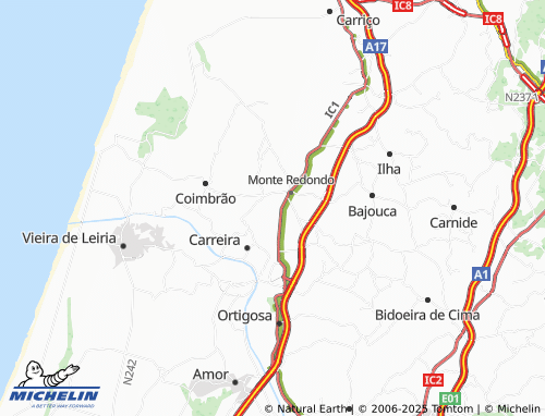 Carte MICHELIN Lezíria - ViaMichelin