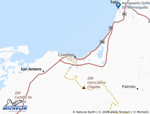 Mappa MICHELIN Coveñas - ViaMichelin