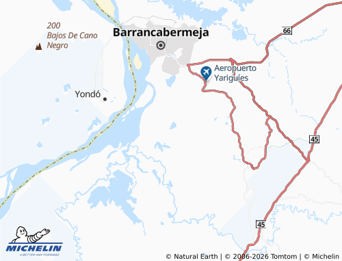MICHELIN Cuatro Bocas map - ViaMichelin