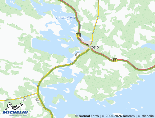 MICHELIN Talaskangas map - ViaMichelin