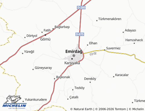 MICHELIN Menderes map - ViaMichelin