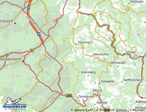 MICHELIN Ohlenhard map - ViaMichelin