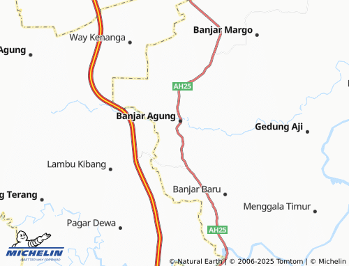 MICHELIN Banjar Dewa map - ViaMichelin