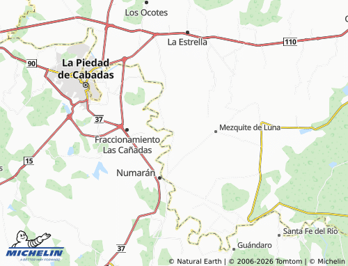 Mappa MICHELIN Estancia del Refugio - ViaMichelin