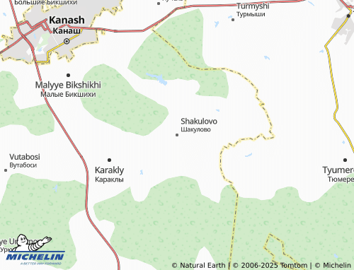MICHELIN Shakulovo map - ViaMichelin