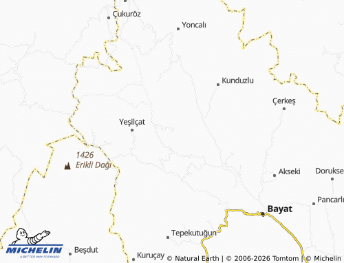 MICHELIN Kubbedin map - ViaMichelin