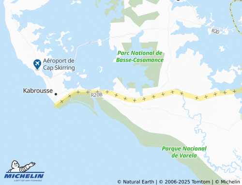 MICHELIN Djirak map - ViaMichelin