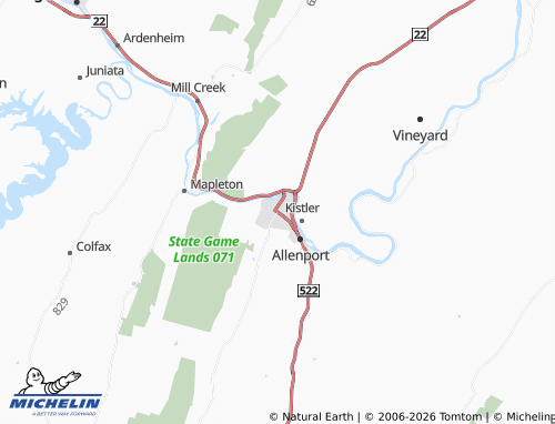Mappa MICHELIN Mount Union - ViaMichelin