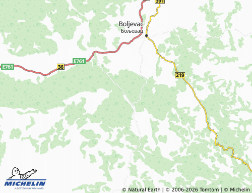 Carte MICHELIN Rtanj - ViaMichelin