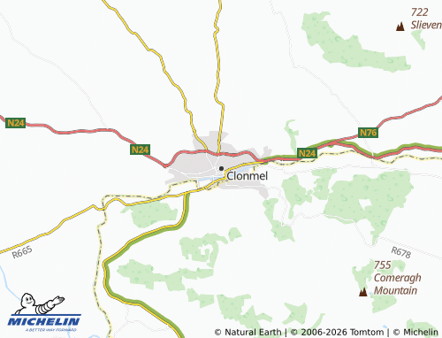 Carte MICHELIN Clonmel - ViaMichelin