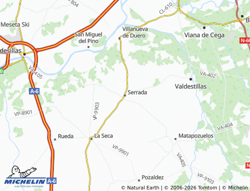 MICHELIN Serrada map - ViaMichelin