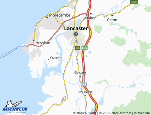 Carte MICHELIN Scotforth - ViaMichelin